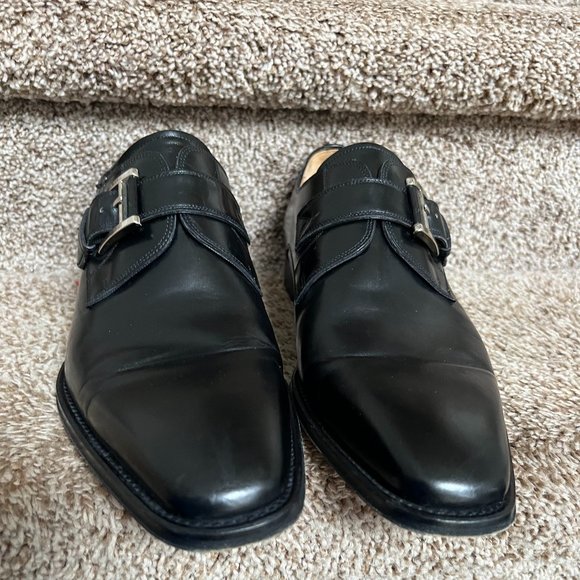 Magnanni Men\'s Marco 2 Black Monk Buckle Strap Dress Shoes. main image 5